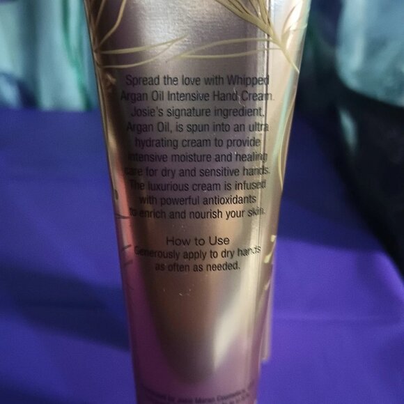 2 Josie Maran Argan Oil LOT Lemon Verbena Hand Cream & .05 oz Pure Argon Oil - Picture 6 of 8